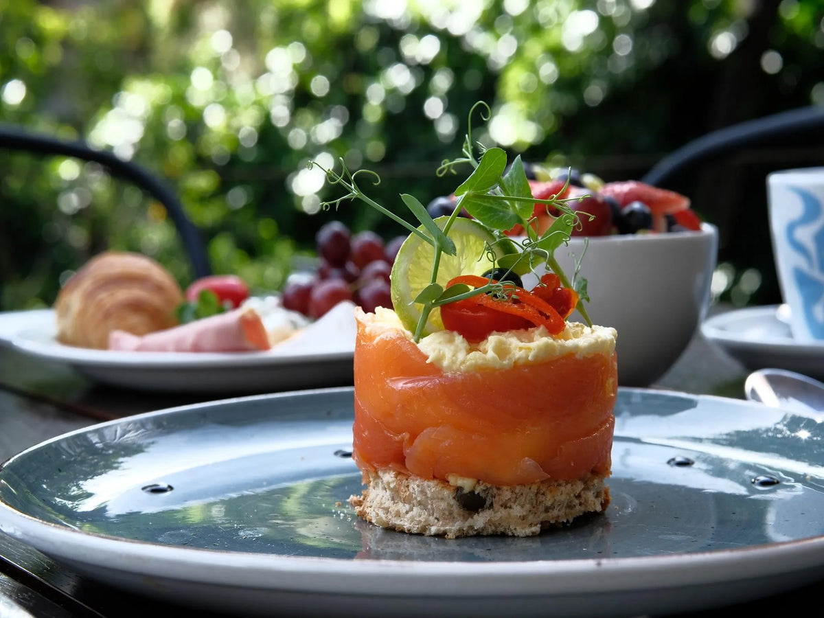 Breakfast at The Tree House Boutique Hotel, Cape Town, South Africa.