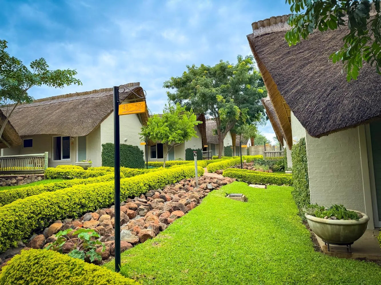 Explorers Village Communal Areas at Shearwater Explorers Village, Victoria Falls (Zimbabwe), Zimbabwe.