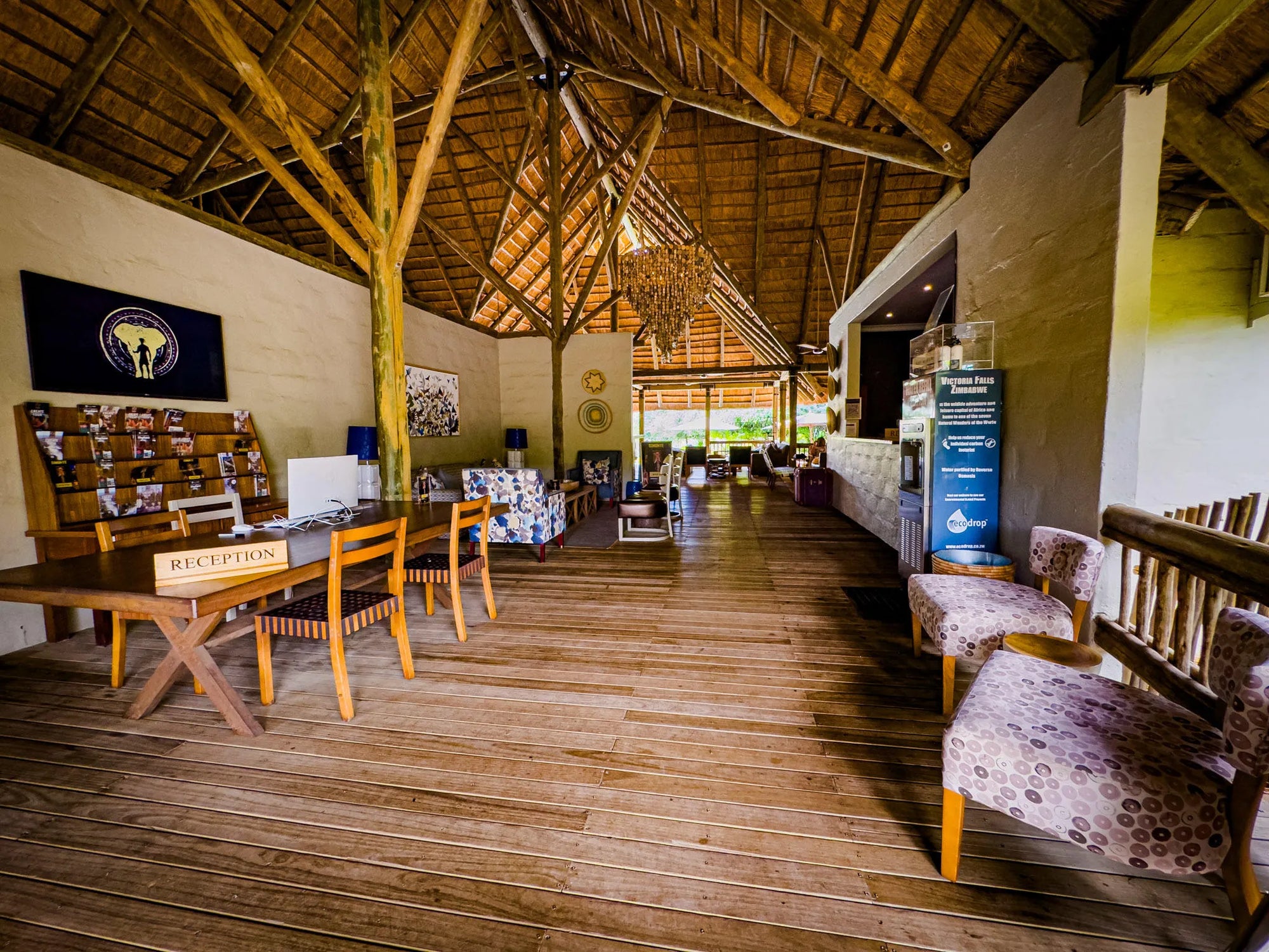 Explorers Village Communal Areas at Shearwater Explorers Village, Victoria Falls (Zimbabwe), Zimbabwe.