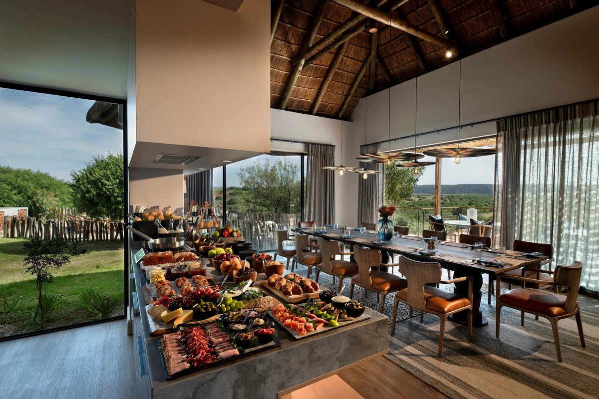 Dining Area at Sarili at Shamwari Private Game Reserve, Shamwari Private Game Reserve, South Africa.