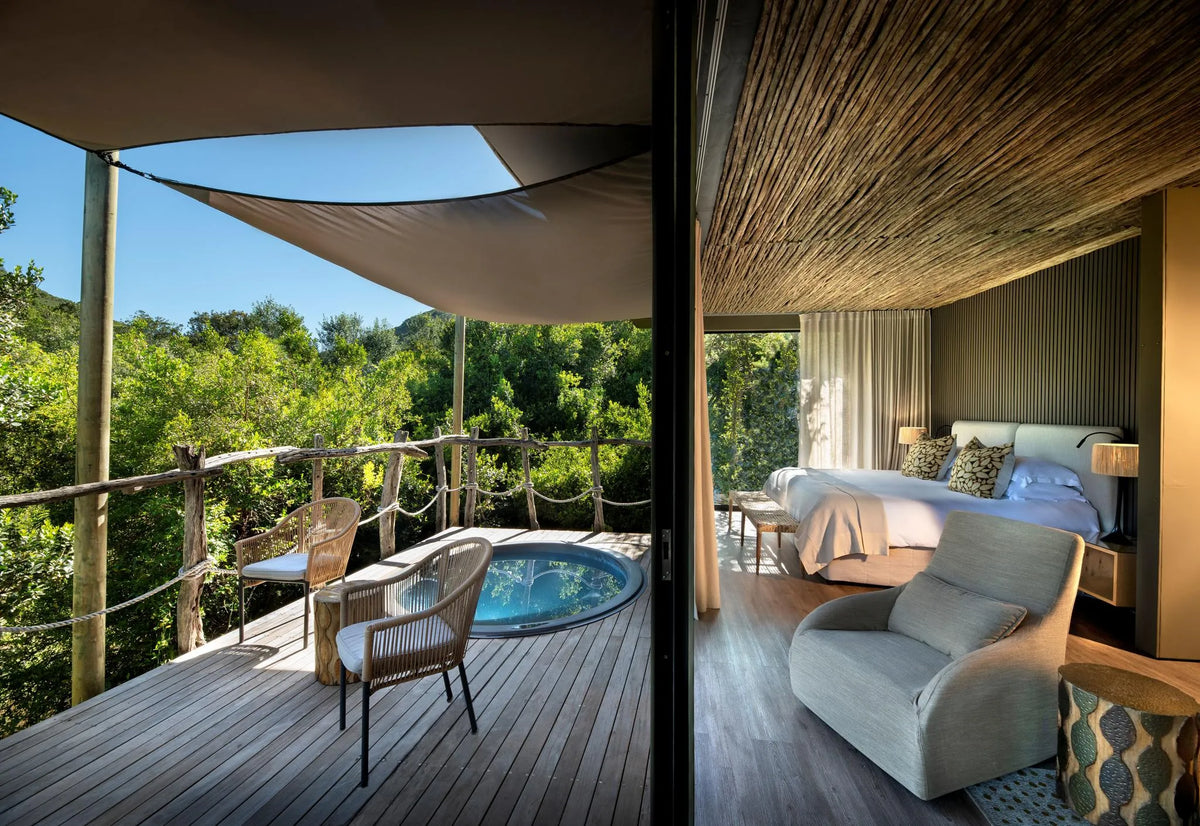 Suite at Bayethe at Shamwari Private Game Reserve, Shamwari Private Game Reserve, South Africa.