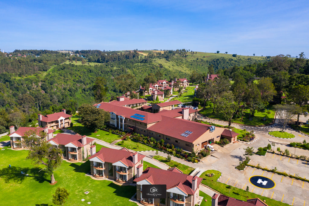 AERIAL VIEW WITH HELIPAD