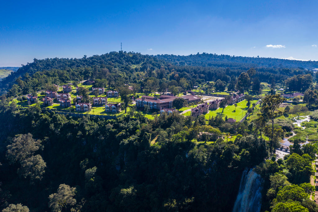 THOMPSON FALLS & RESORT AERIAL VIEW
