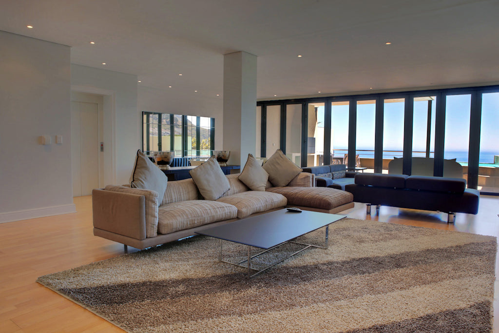 Living area with comfortable couches