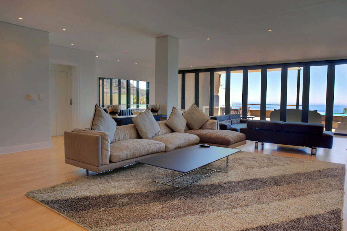Living area with comfortable couches