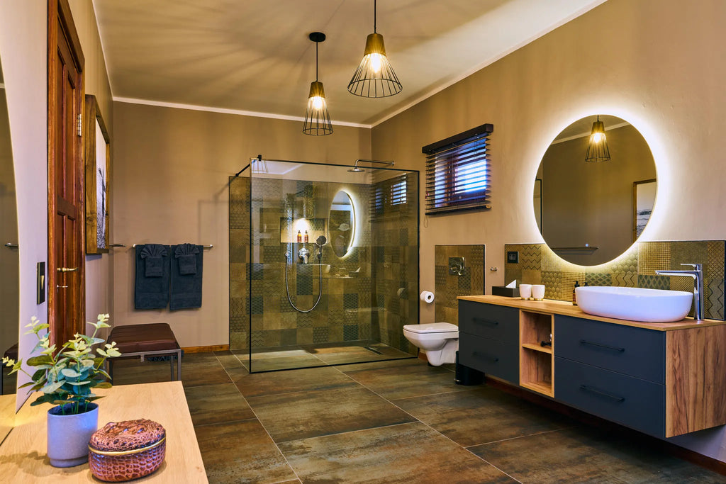 Double-Chalet-1-Bathroom-Hohenstein-Lodge at Hohenstein Lodge, Erongo Mountains, Namibia.