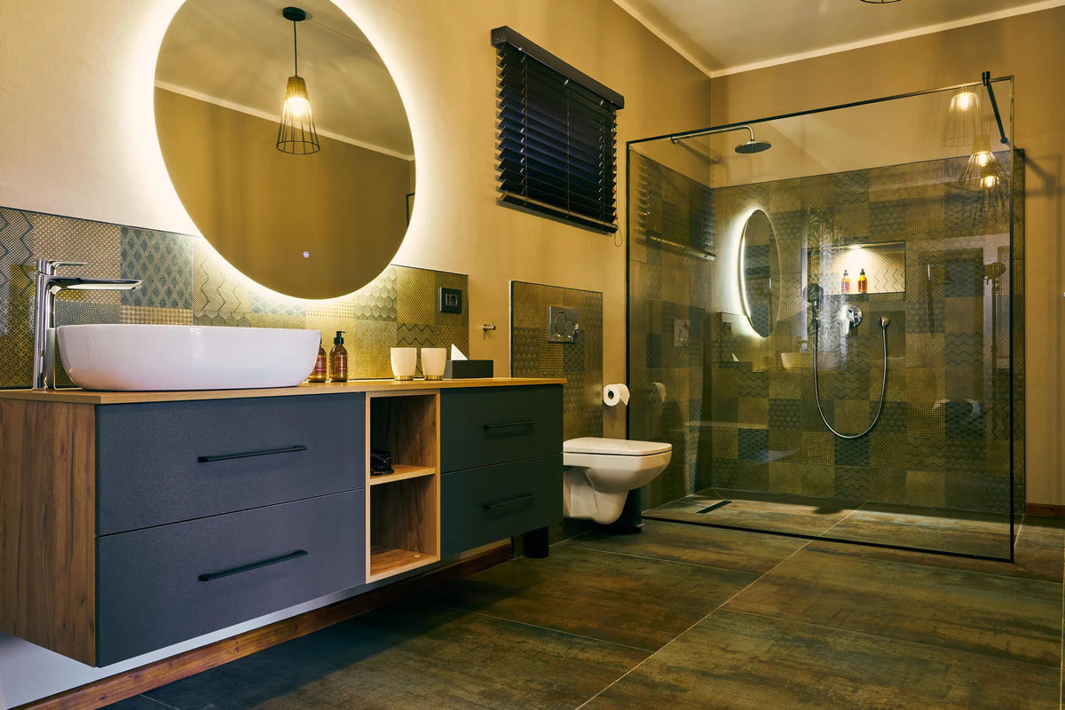 Rooms-Bathroom-Hohenstein-Lodge at Hohenstein Lodge, Erongo Mountains, Namibia.