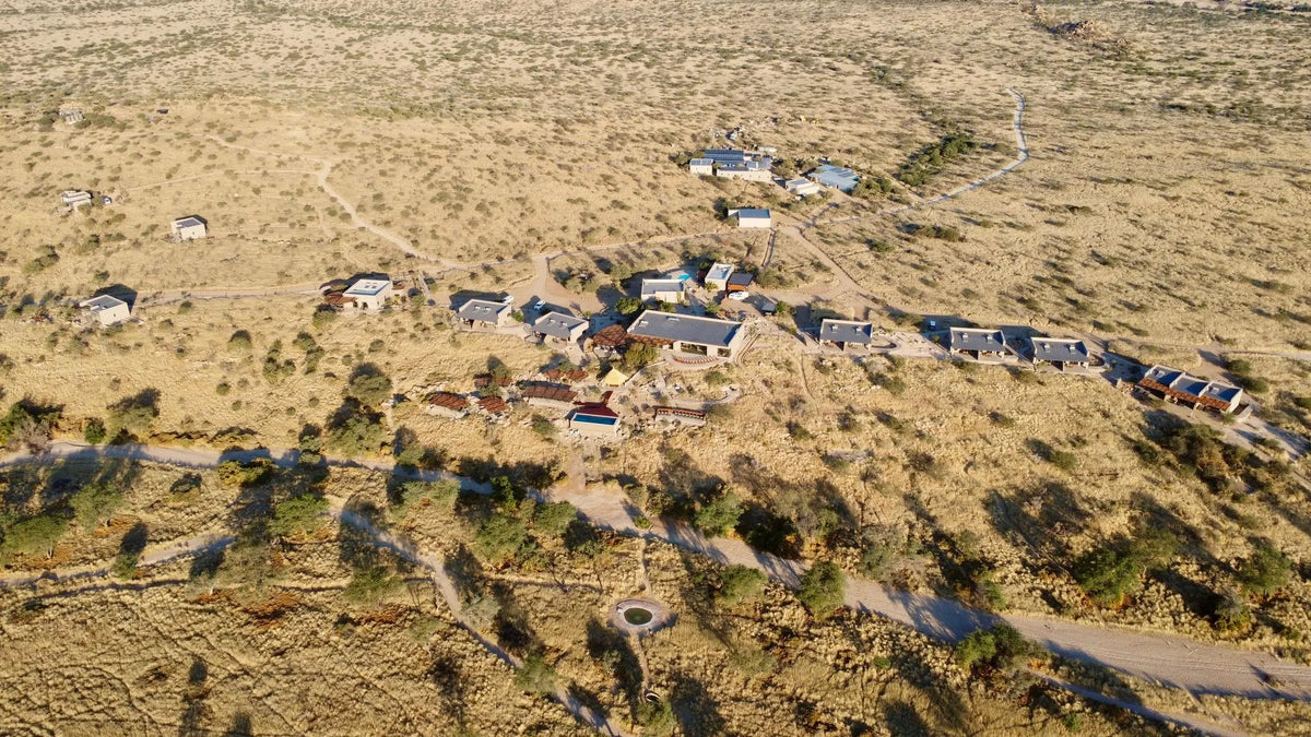 View-on-Hohenstein-Lodge at Hohenstein Lodge, Erongo Mountains, Namibia.