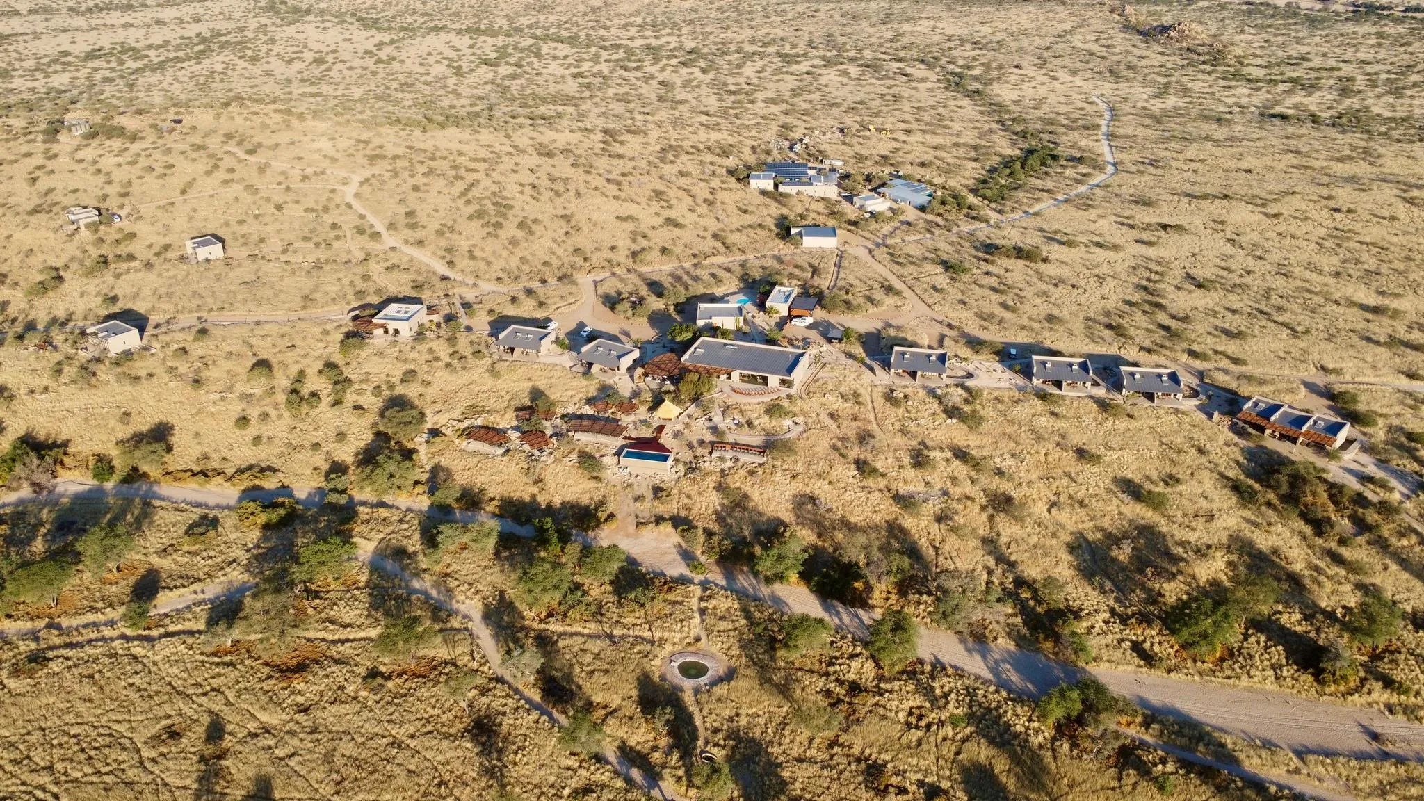 View-on-Hohenstein-Lodge at Hohenstein Lodge, Erongo Mountains, Namibia.