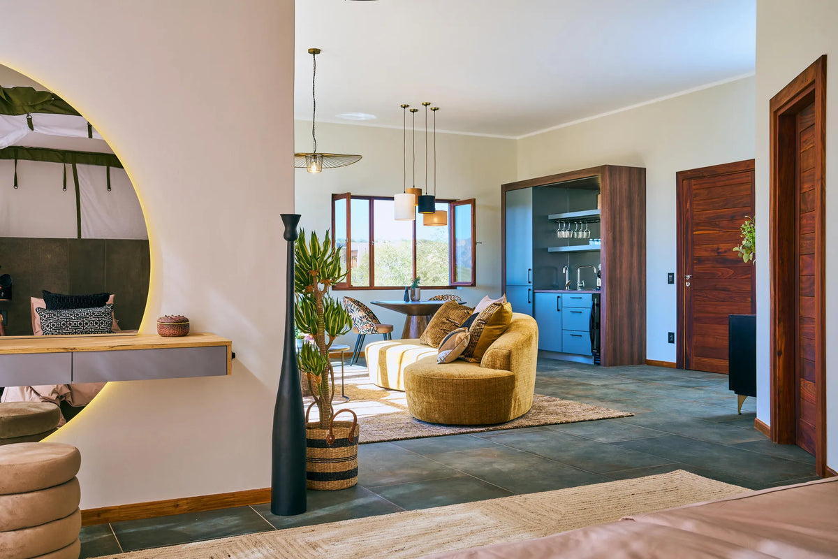 Chalet-Hohenstein-Lodge at Hohenstein Lodge, Erongo Mountains, Namibia.