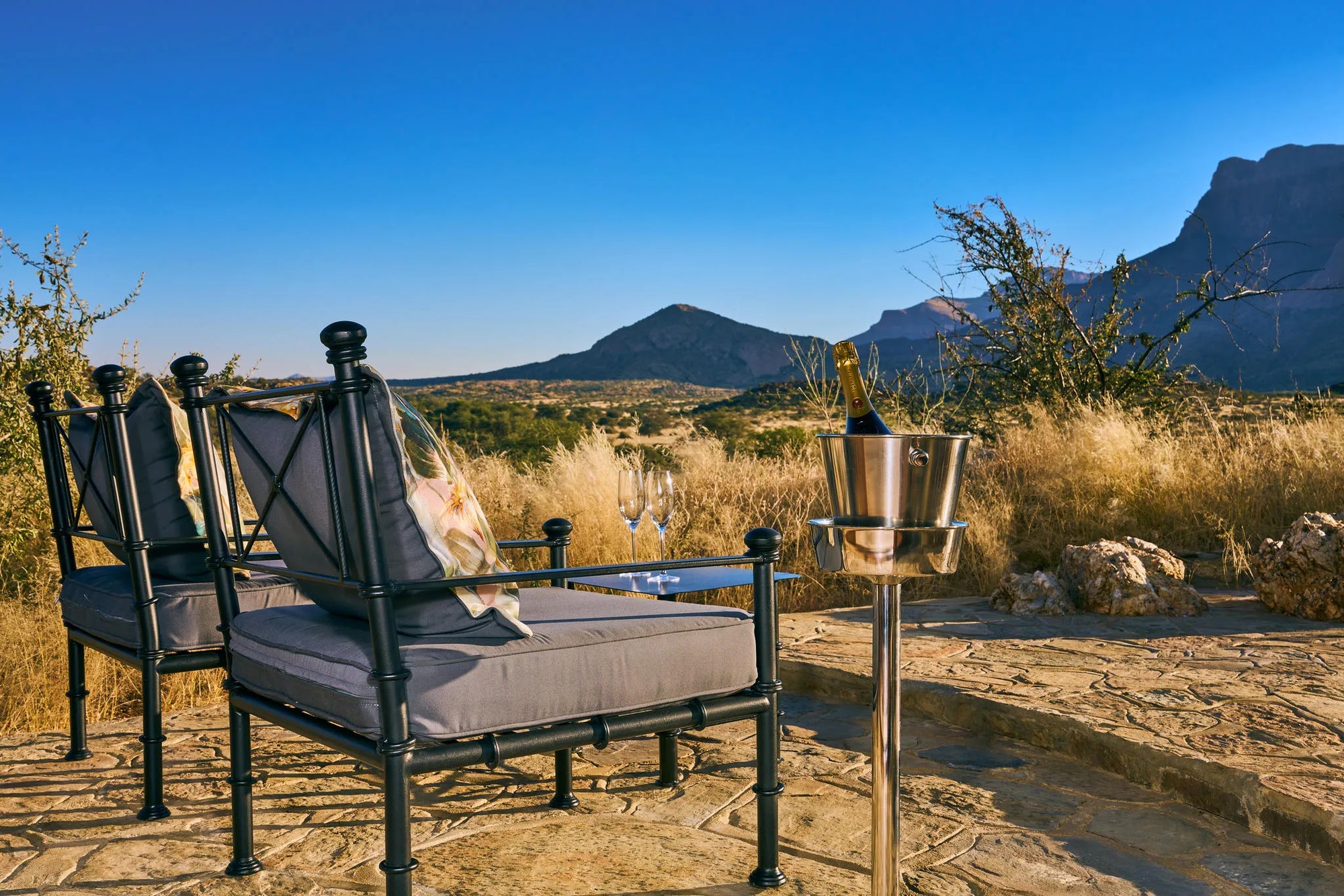 Chalet-Hohenstein-Lodge at Hohenstein Lodge, Erongo Mountains, Namibia.