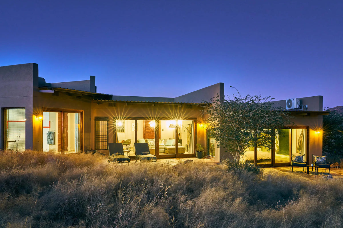 Chalet-Living-Room-Hohenstein-Lodge at Hohenstein Lodge, Erongo Mountains, Namibia.