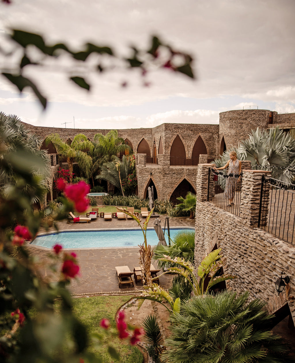 The Le Mirage gardens and pool