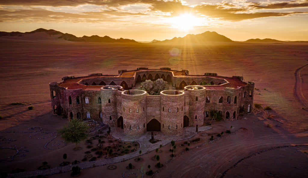 Sunset over the desert at le Mirage.