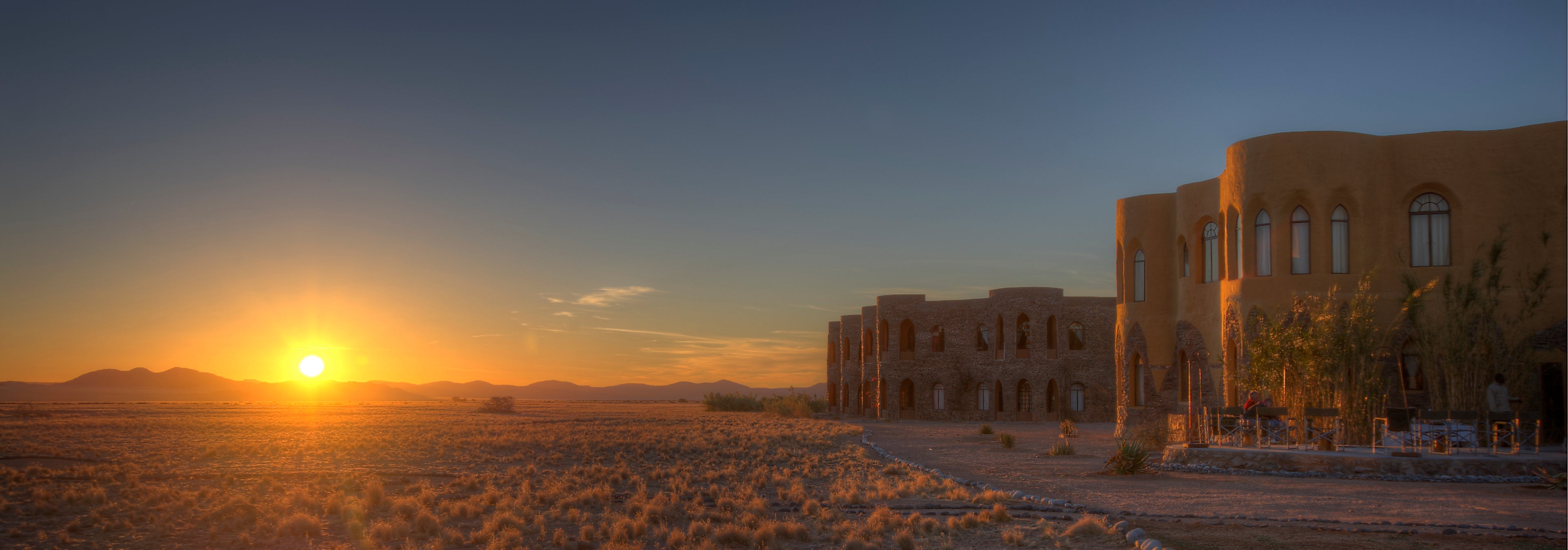 .Sunset over the Namib