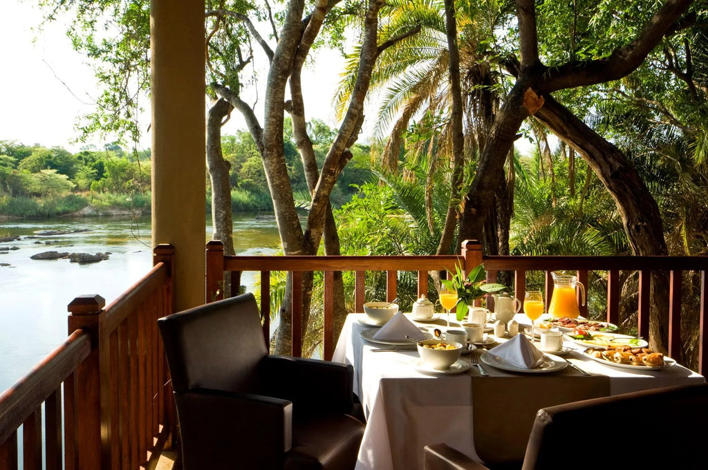Restaurant Breakfast at Divava Okavango Resort & Spa, Divundu, Namibia.
