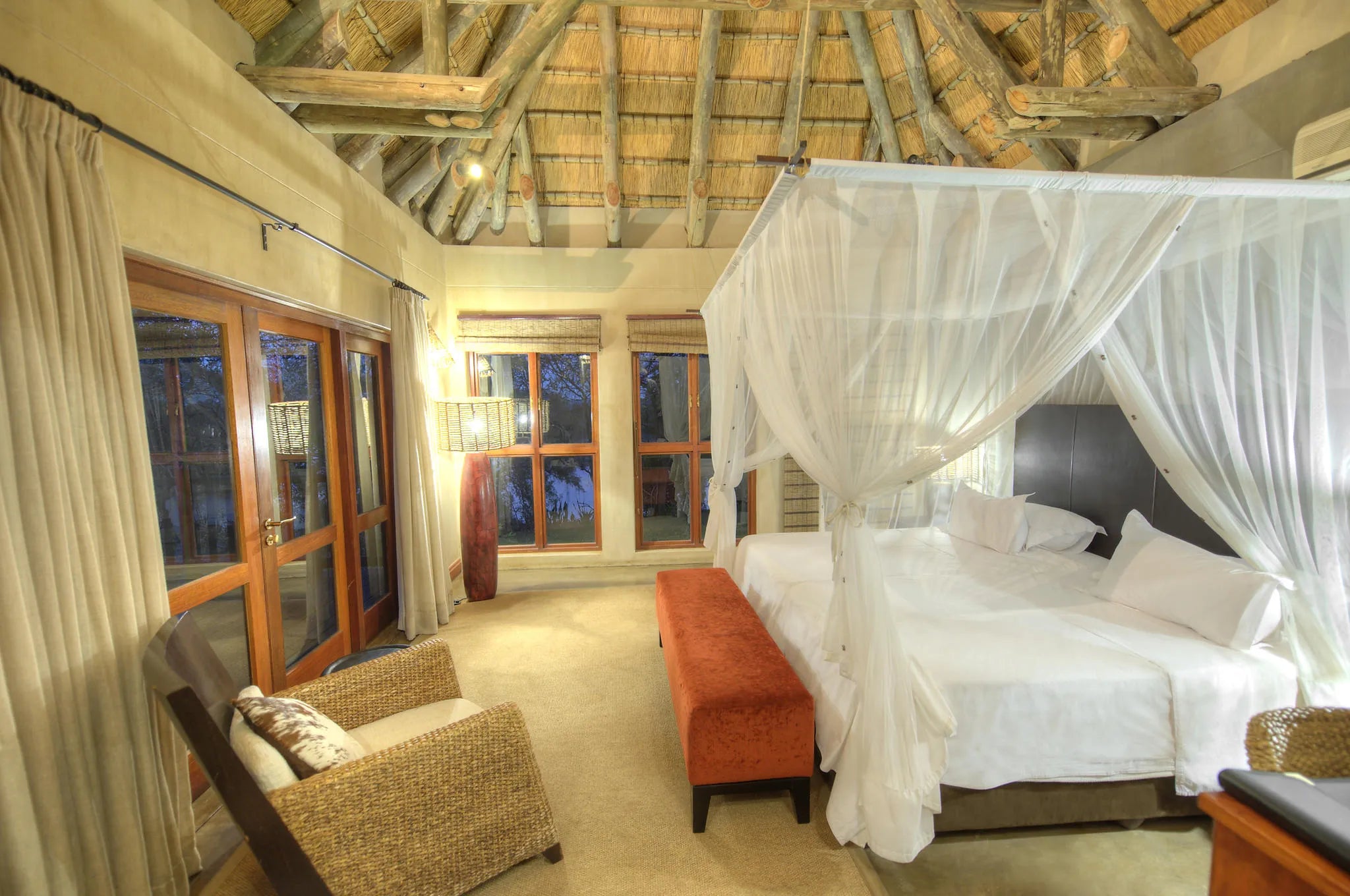 Room Interior View at Divava Okavango Resort & Spa, Divundu, Namibia.