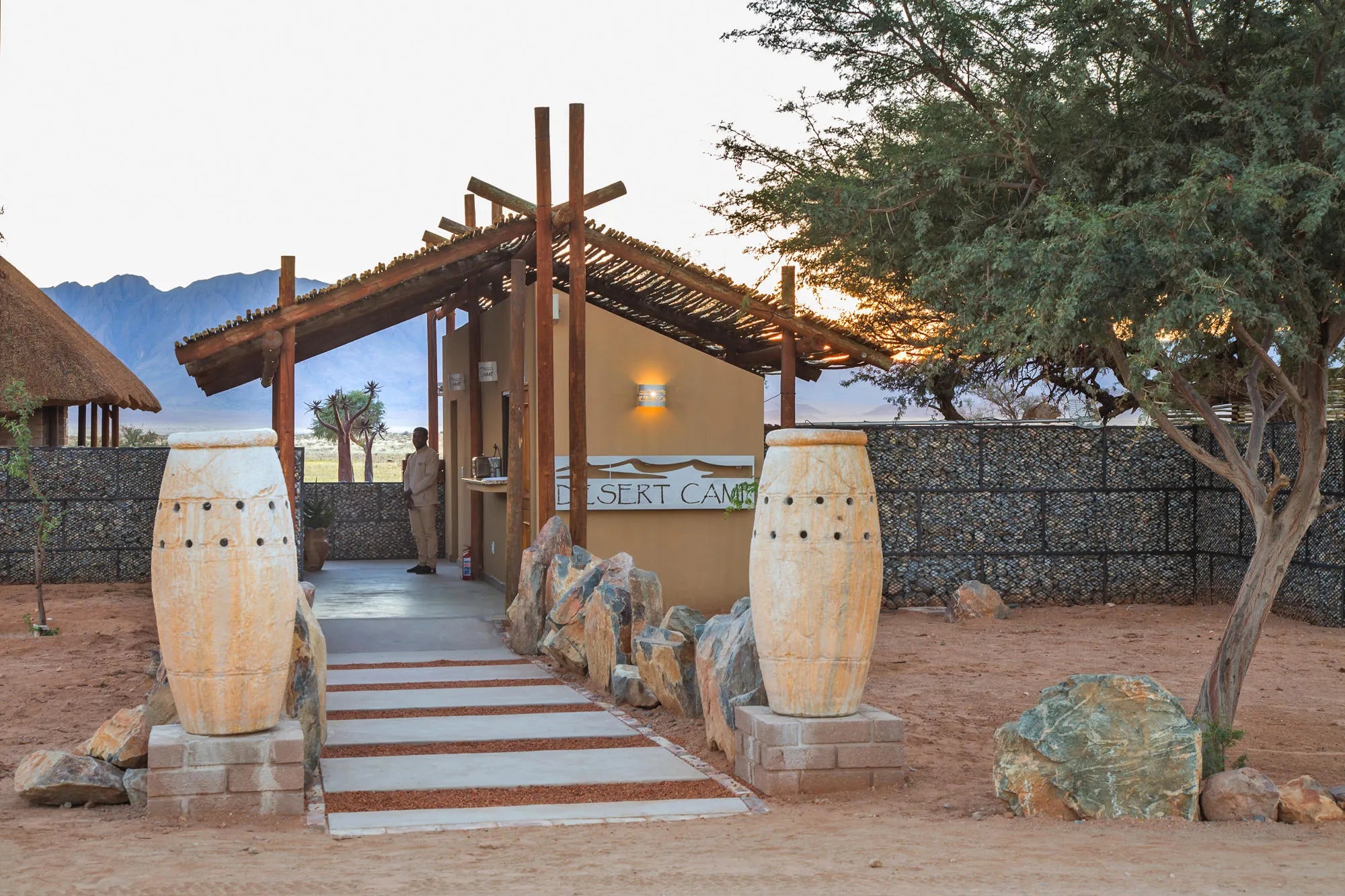 Desert Camp Reception at Desert Camp, Sesriem, Namibia.