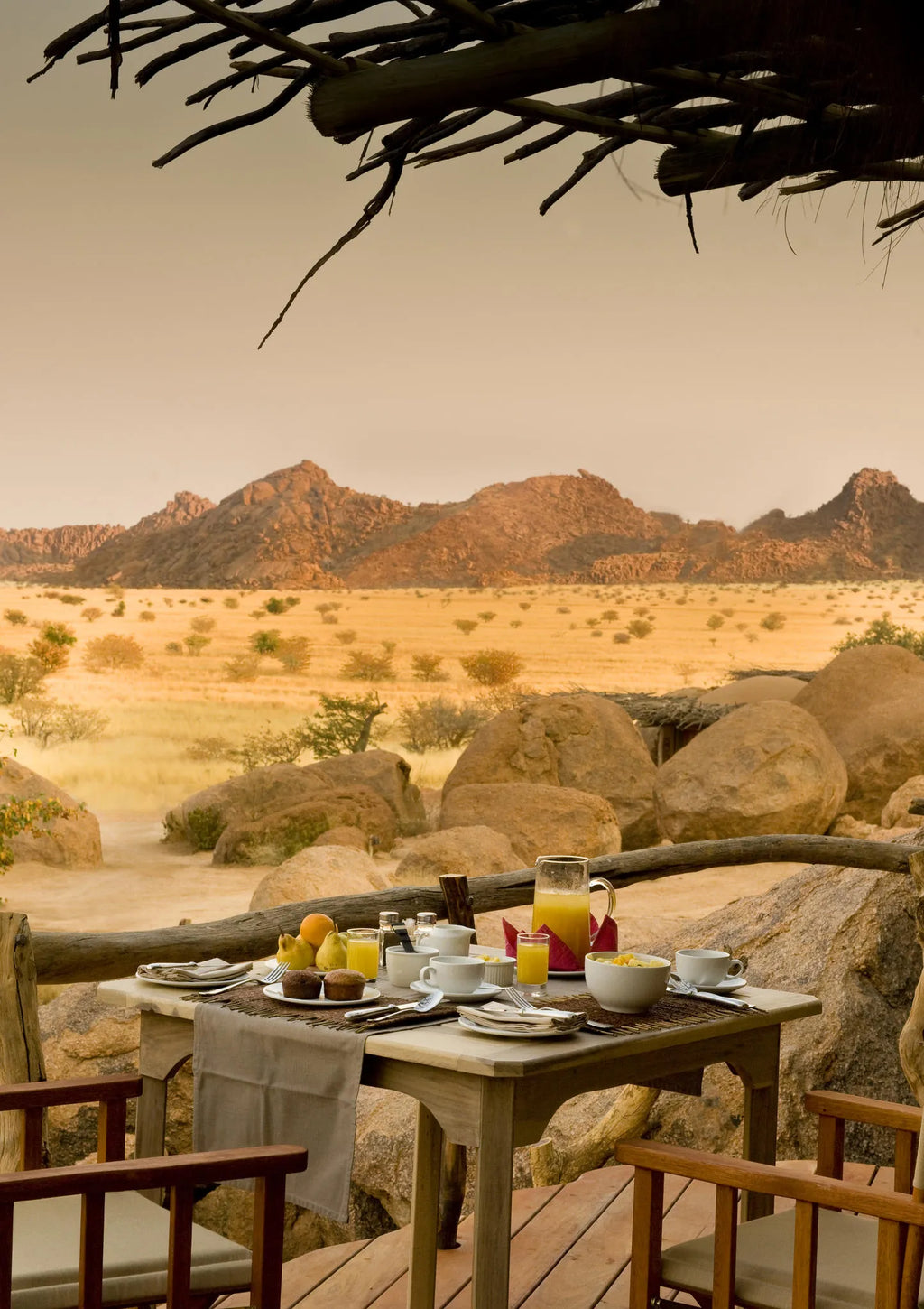 Camp Kipwe's Breakfast Dining at Camp Kipwe, Twyfelfontein, Namibia.