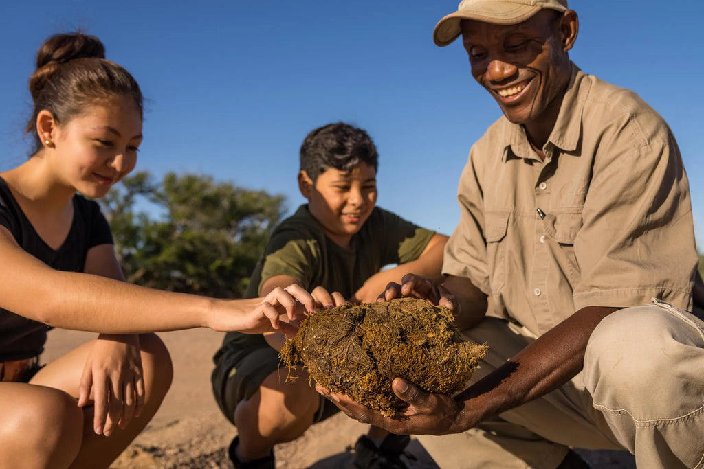 Children at Camp Kipwe at Camp Kipwe, Twyfelfontein, Namibia.