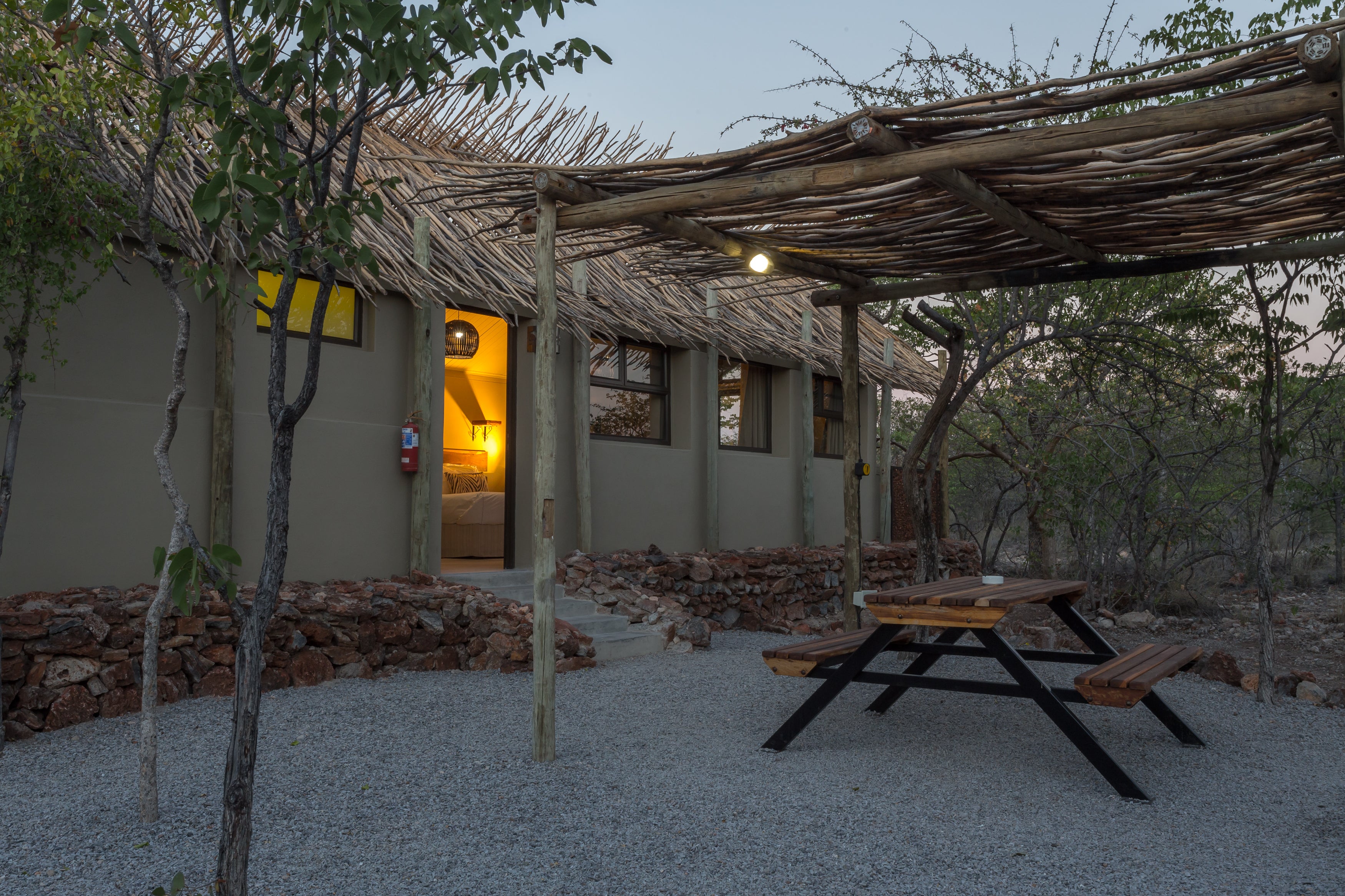 Etosha Village Unit Outside seating area