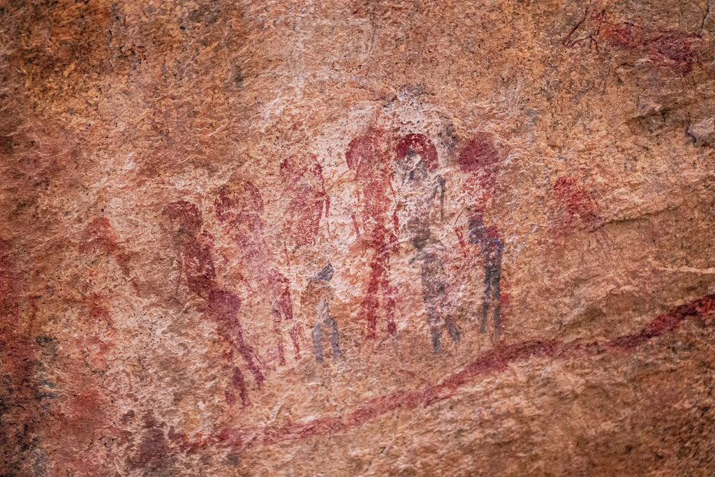 Rock Art at Ai Aiba Rock Painting Lodge, Erongo Mountains, Namibia.
