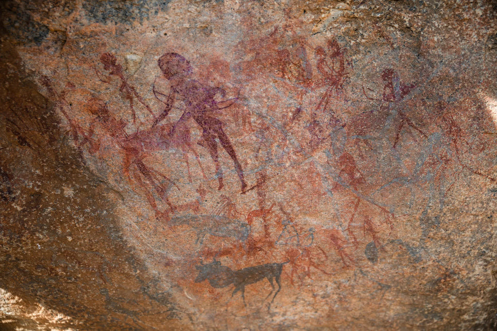Rock Paintings at Ai Aiba Rock Painting Lodge, Erongo Mountains, Namibia.