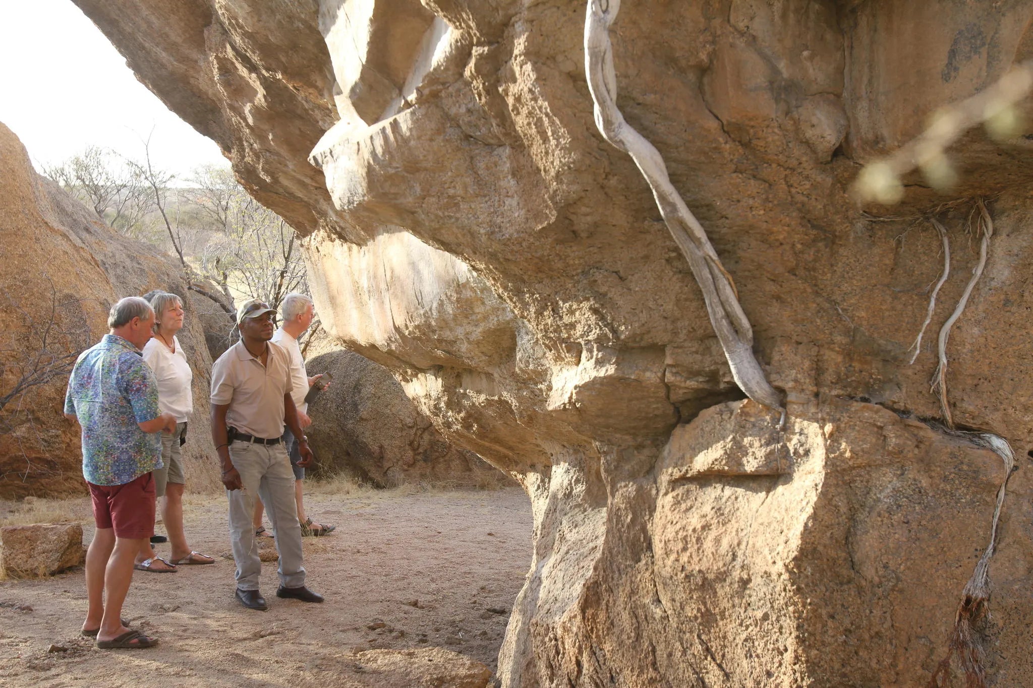 Rock art sites at Ai Aiba Rock Painting Lodge, Erongo Mountains, Namibia.