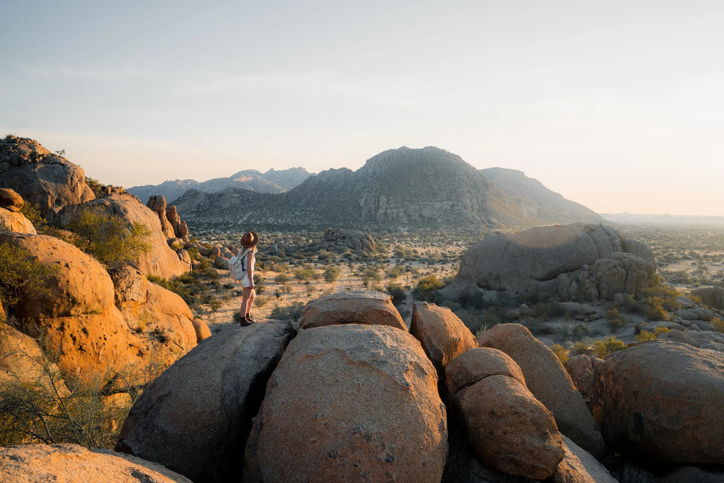 Viewpoint at Ai Aiba Rock Painting Lodge, Erongo Mountains, Namibia.