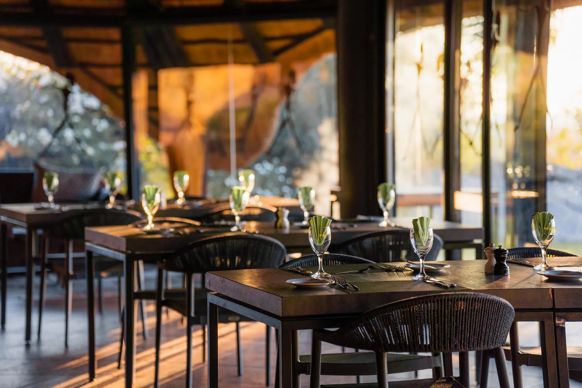 Restaurant at Ai Aiba Rock Painting Lodge, Erongo Mountains, Namibia.