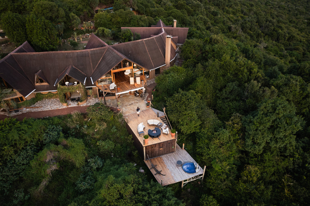 Aerial view of Cottar's Bush Villa