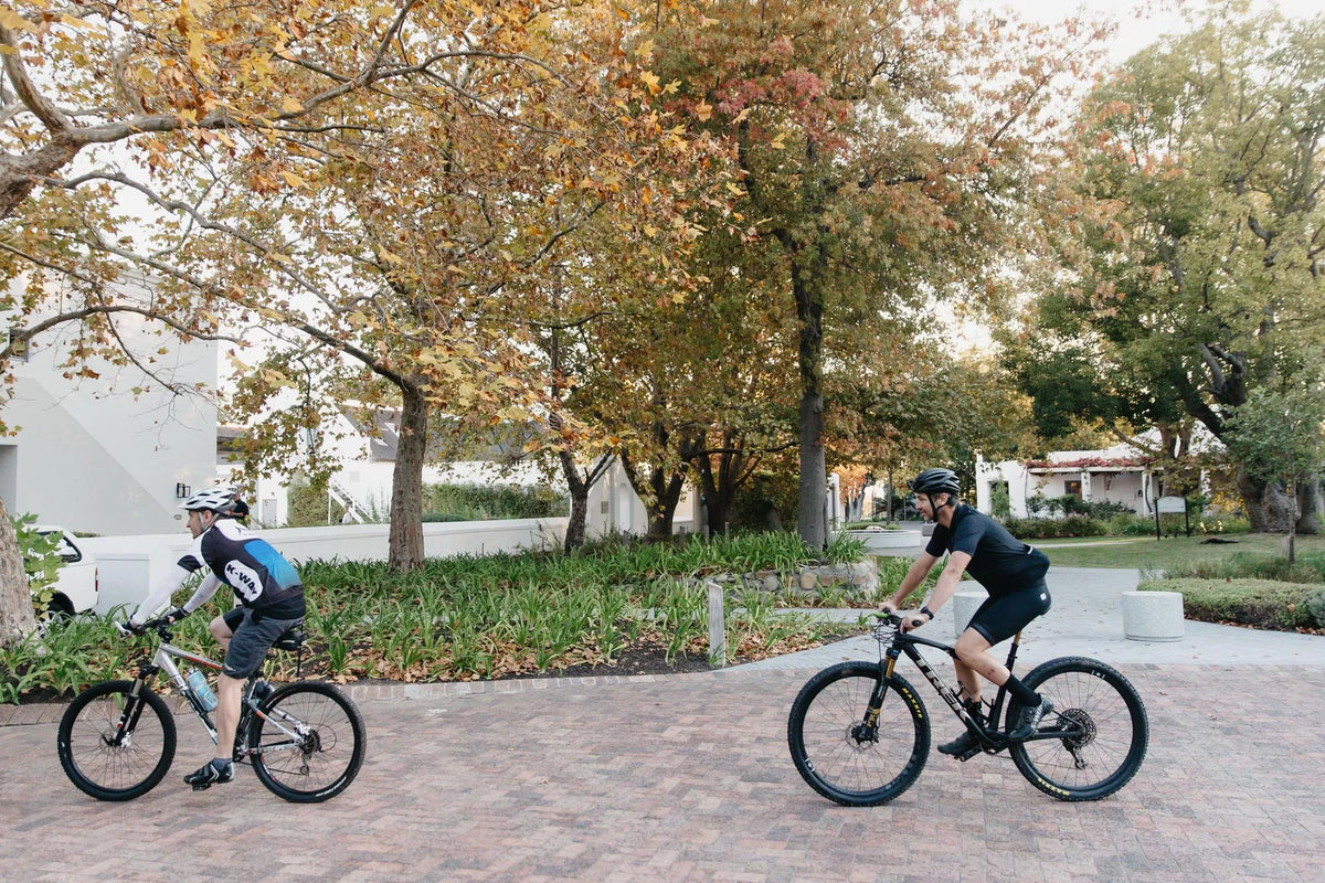 Biking from Erinvale at Erinvale Estate Hotel & Spa, Somerset West, South Africa.