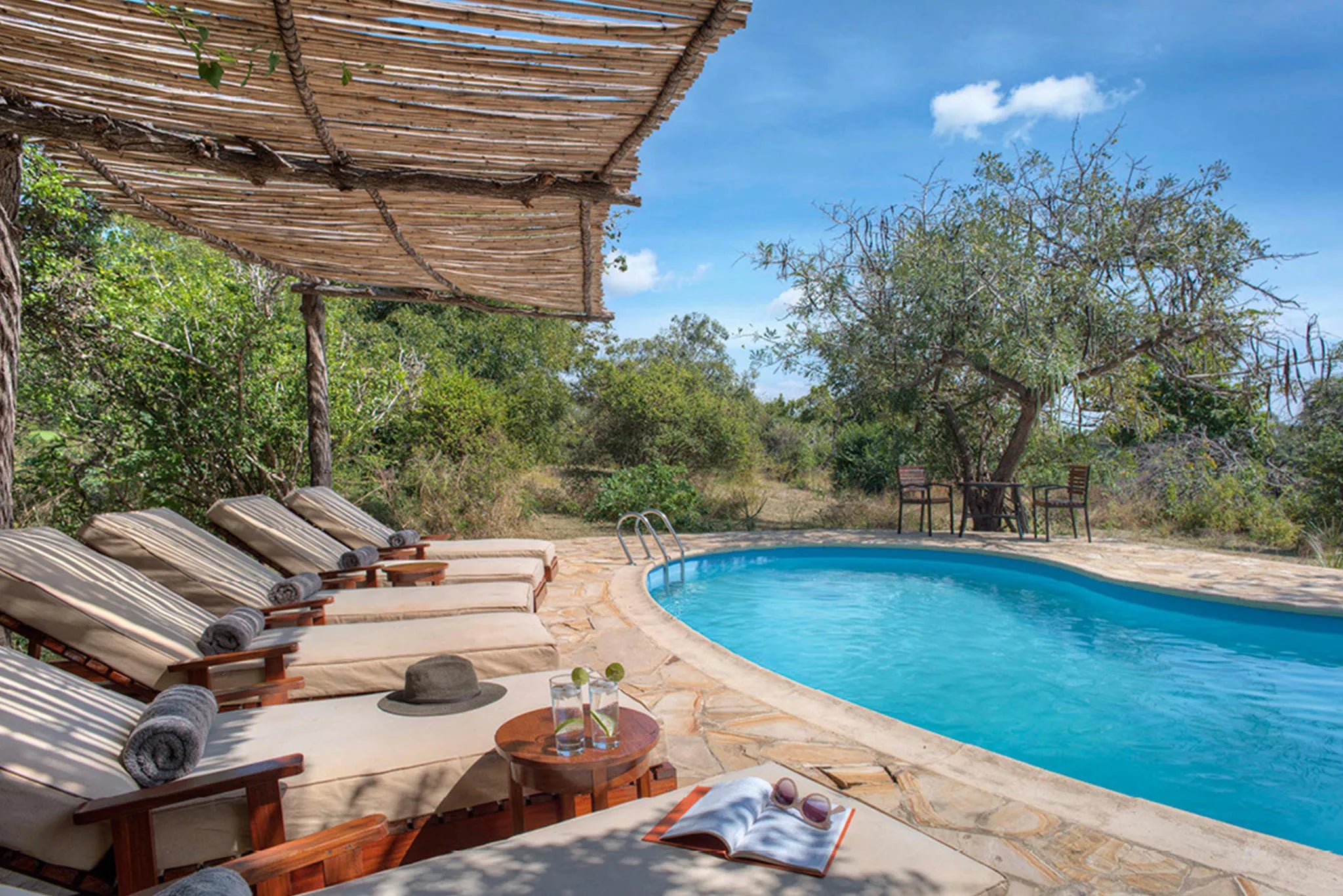 Roho ya Selous - Pool area at Roho Ya Selous, Nyerere National Park, Tanzania.