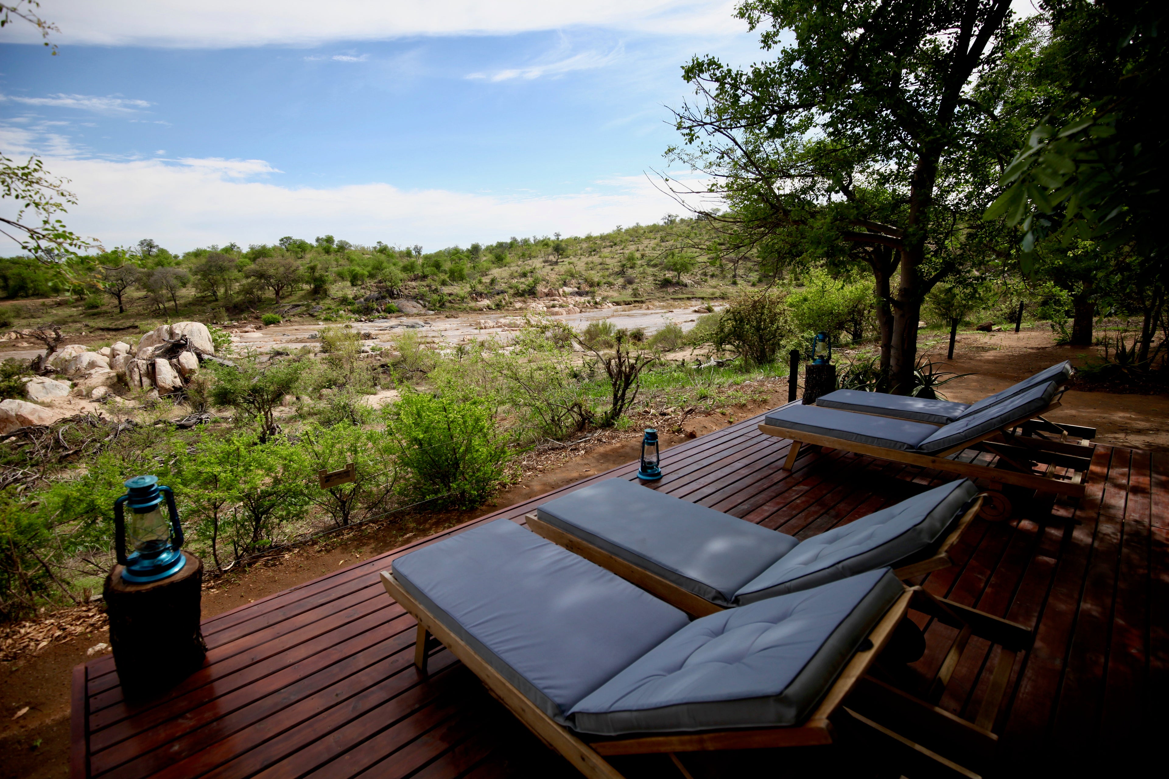 Viewing deck overlooking the Klaserie River
