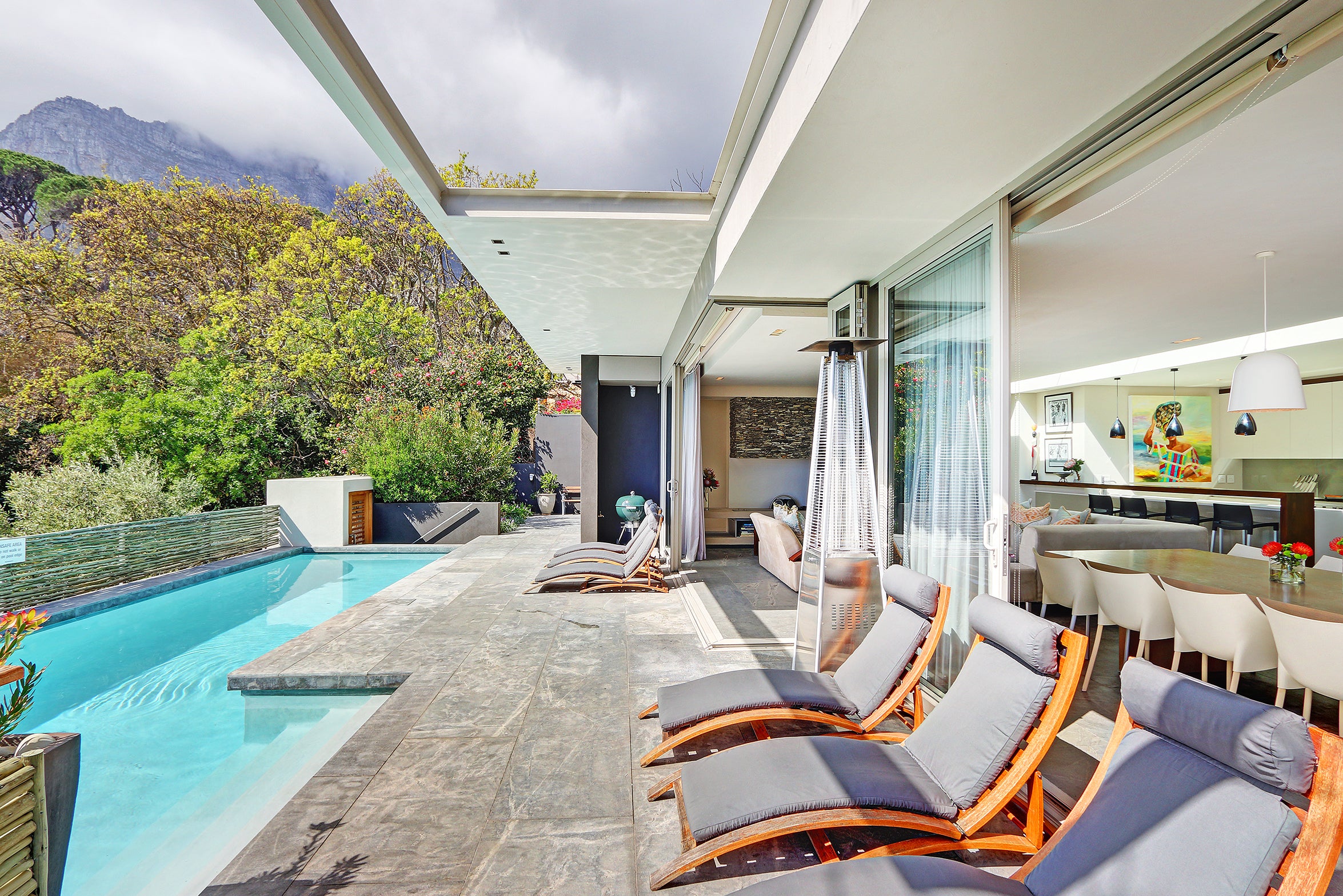 Main patio and lounge