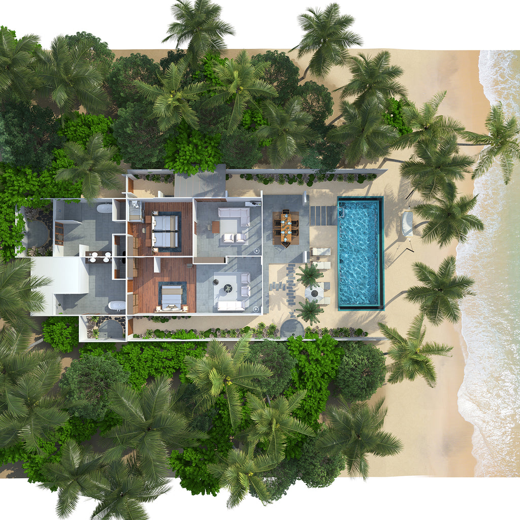 2 Bedroom Beach Pool Villa  