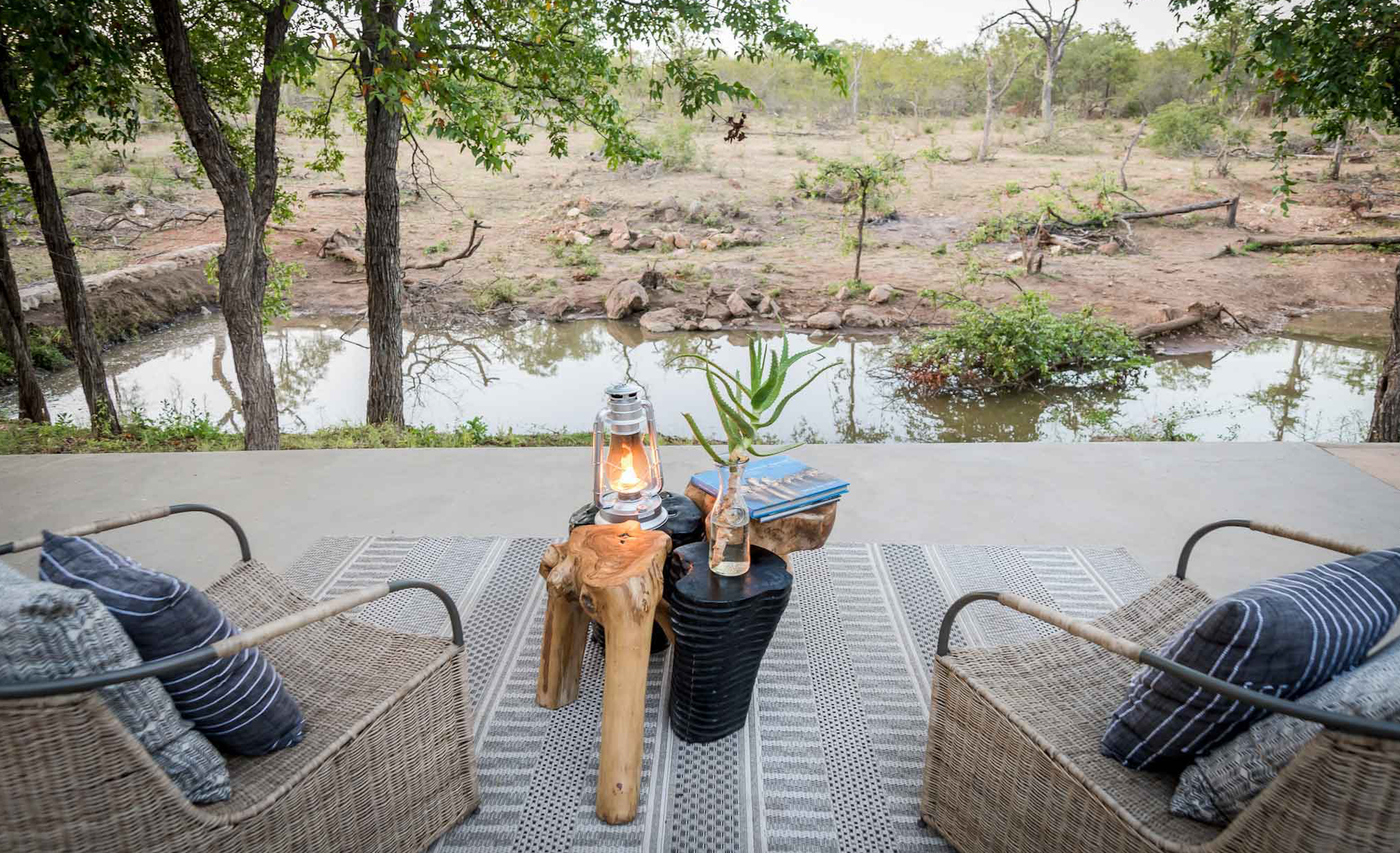 Patio with View of Waterhole