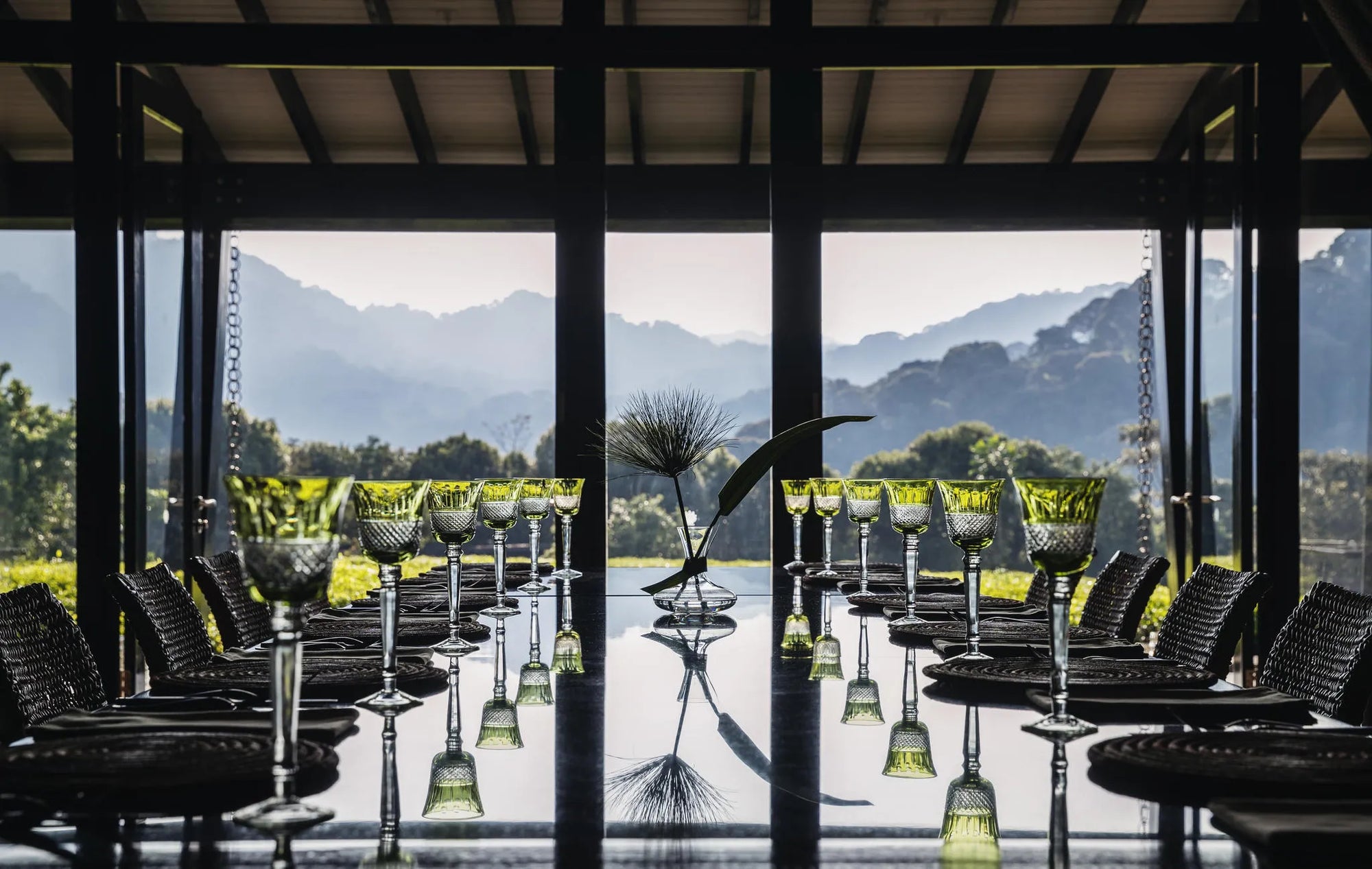 DINNING ROOM at One & Only Nyungwe House, Nyungwe Forest National Park, Rwanda.