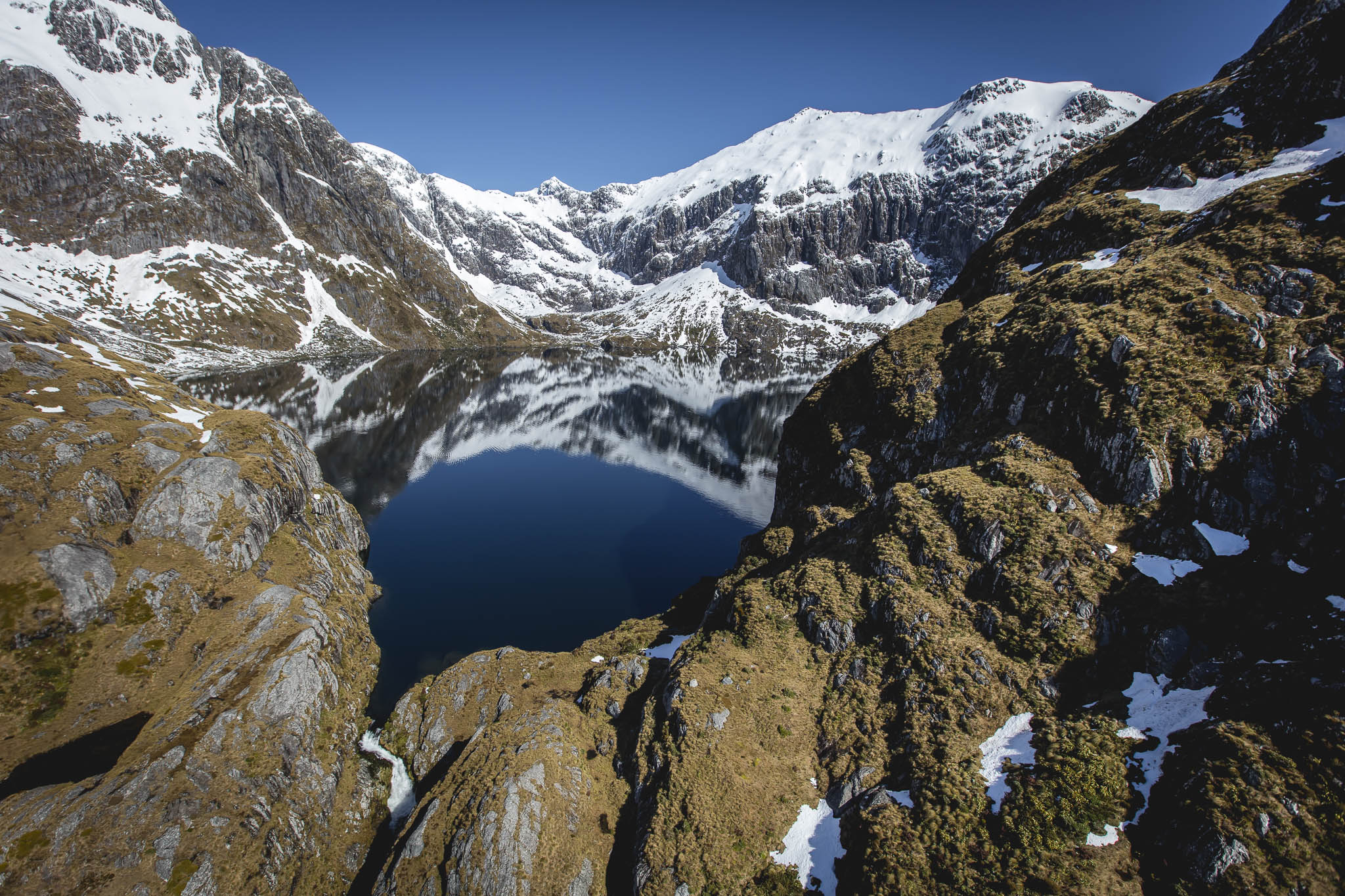 High alpine lakes in Fiordland National Park