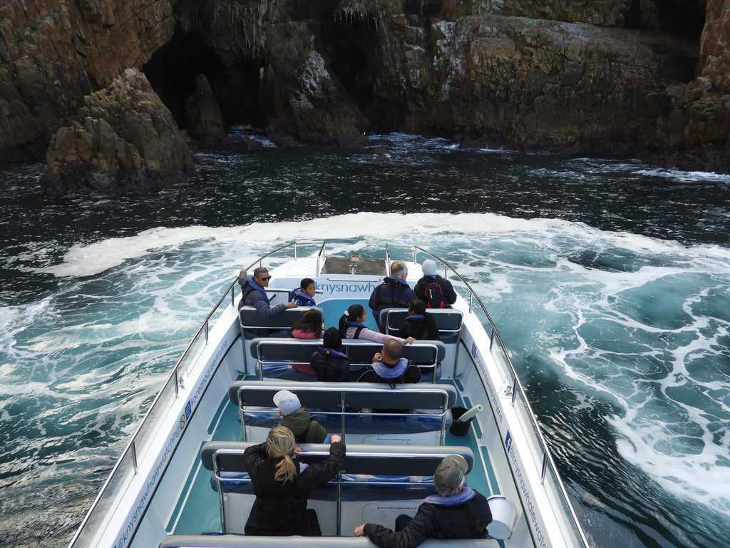 Exploring one of the many coves along our coastline