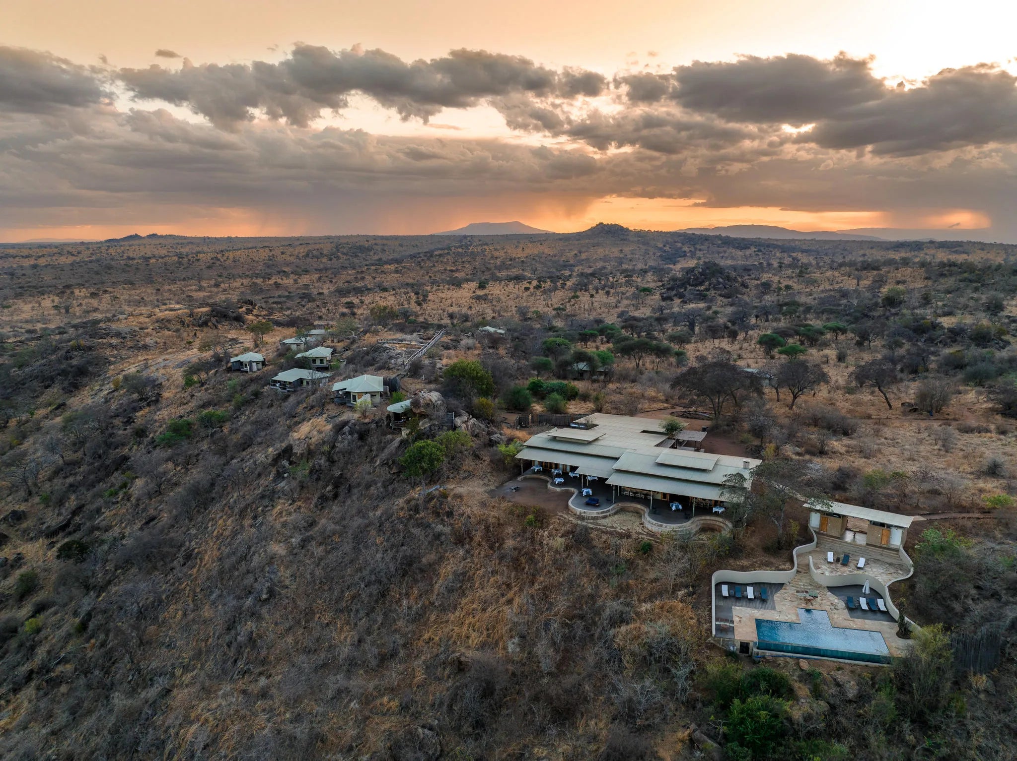 Lemala Mpingo Suite at Lemala Mpingo Ridge Lodge, Tarangire National Park, Tanzania.