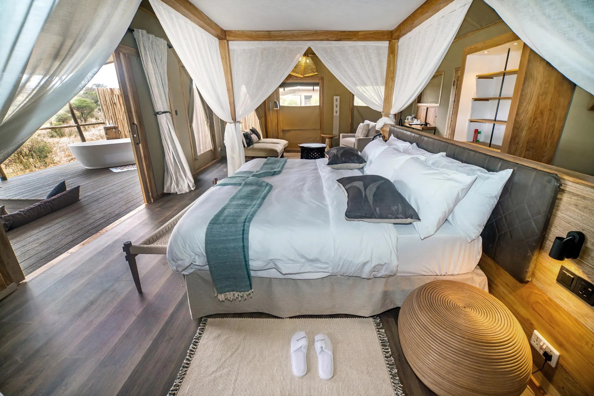 Lemala Mpingo Suite at Lemala Mpingo Ridge Lodge, Tarangire National Park, Tanzania.