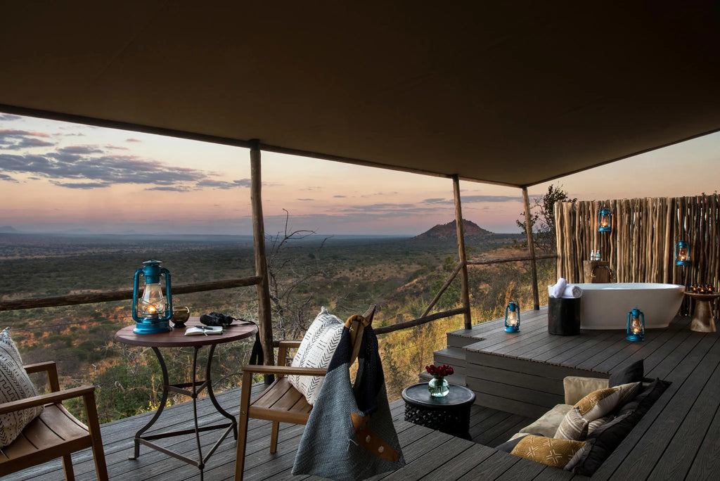 Lemala Mpingo Suite at Lemala Mpingo Ridge Lodge, Tarangire National Park, Tanzania.