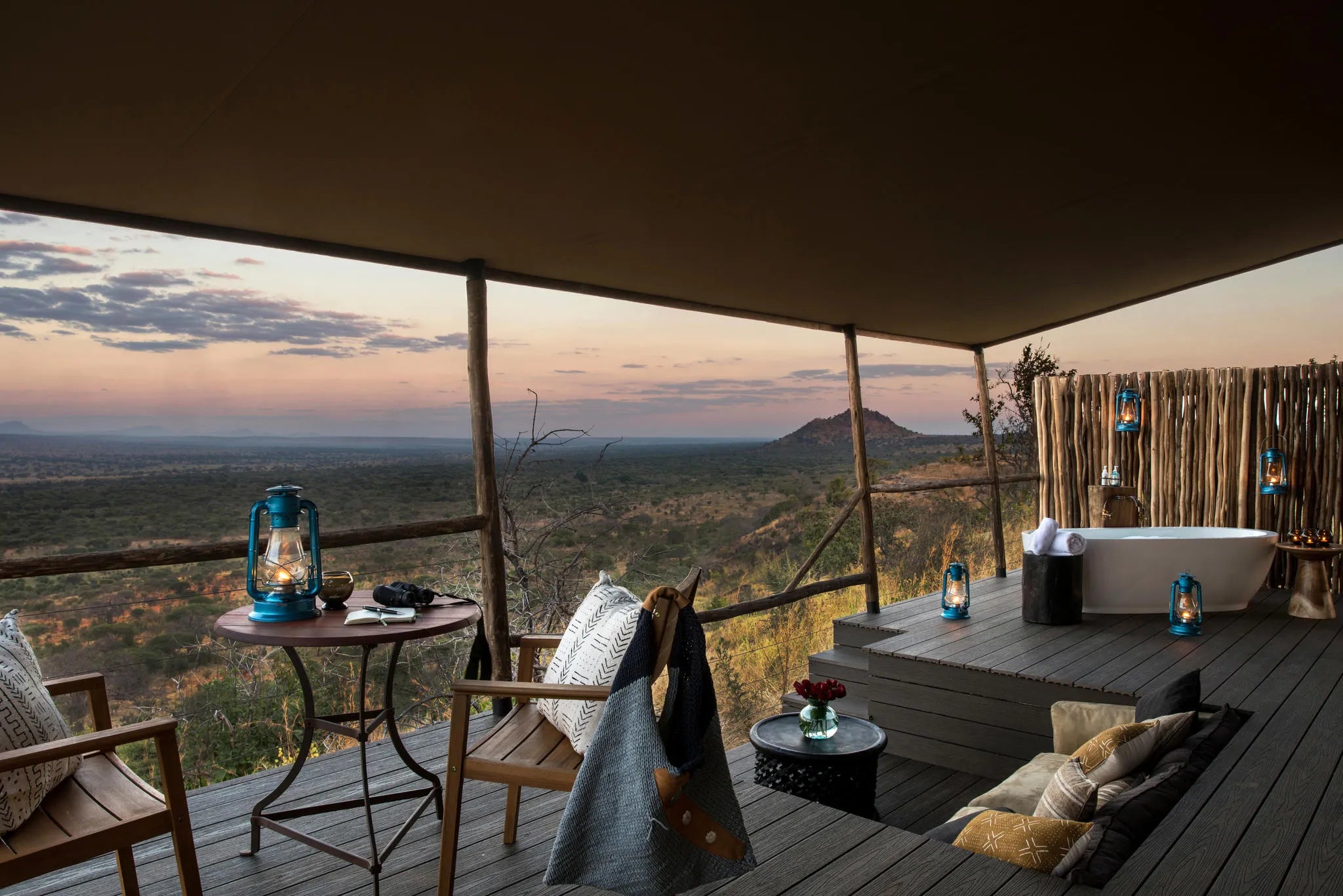 Lemala Mpingo Suite at Lemala Mpingo Ridge Lodge, Tarangire National Park, Tanzania.