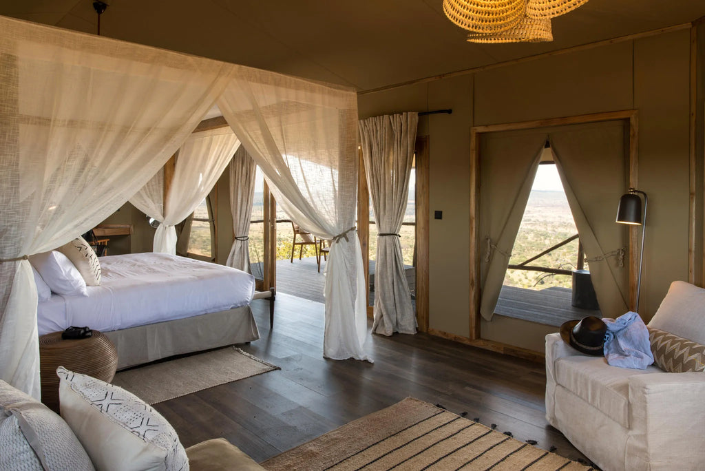 Lemala Mpingo Suite at Lemala Mpingo Ridge Lodge, Tarangire National Park, Tanzania.