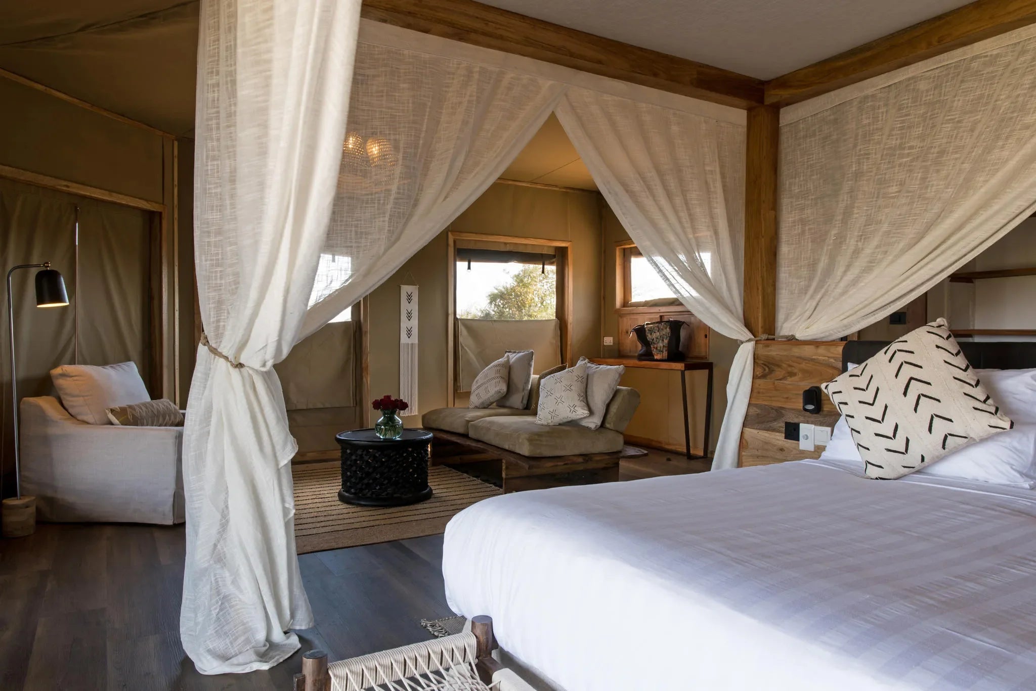 Lemala Mpingo Suite at Lemala Mpingo Ridge Lodge, Tarangire National Park, Tanzania.