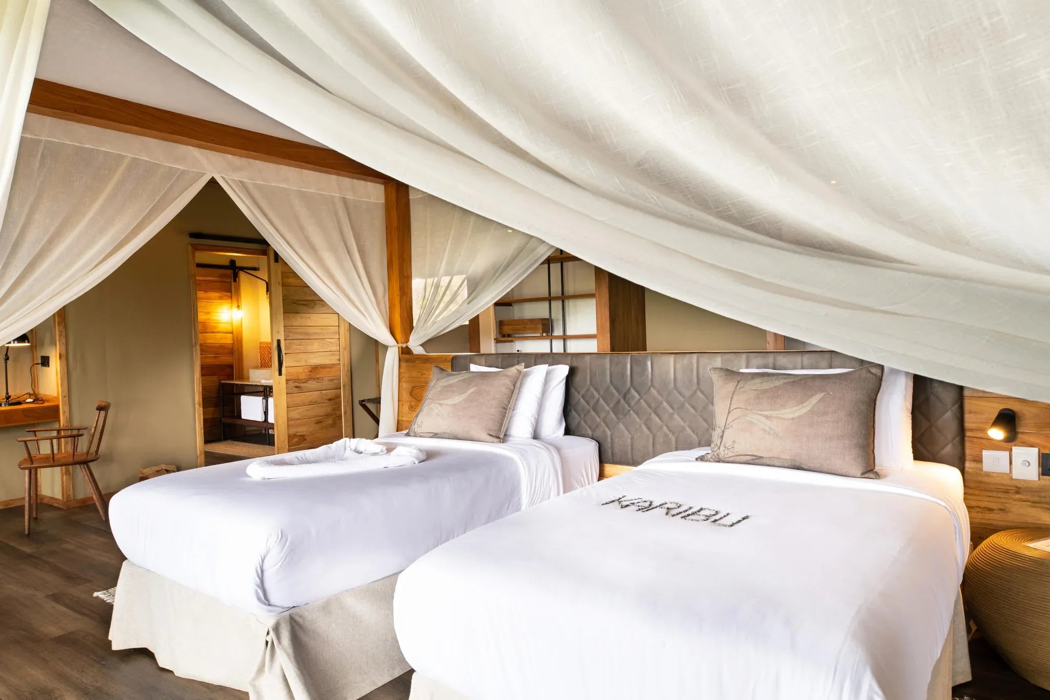 Lemala Mpingo 2 Bedroom Suite at Lemala Mpingo Ridge Lodge, Tarangire National Park, Tanzania.
