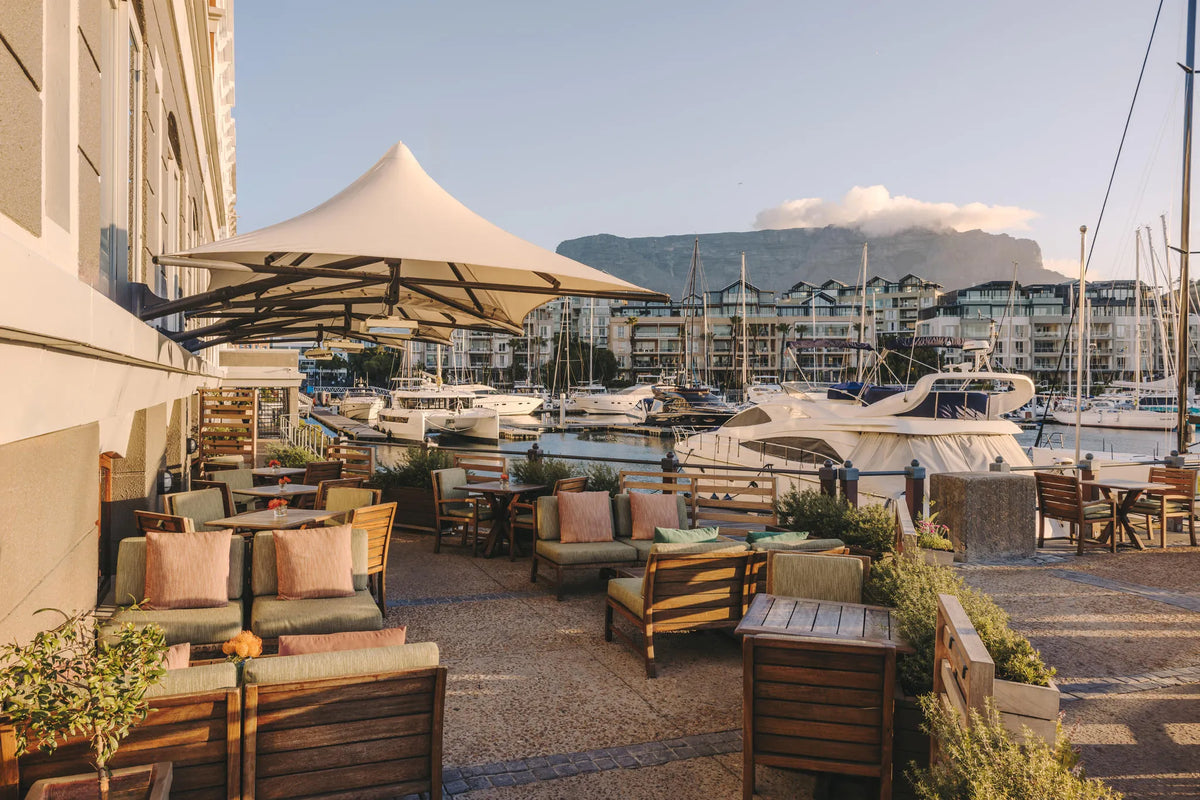 Bascule Bar Outside at Cape Grace, A Fairmont Managed Hotel, Cape Town, South Africa.