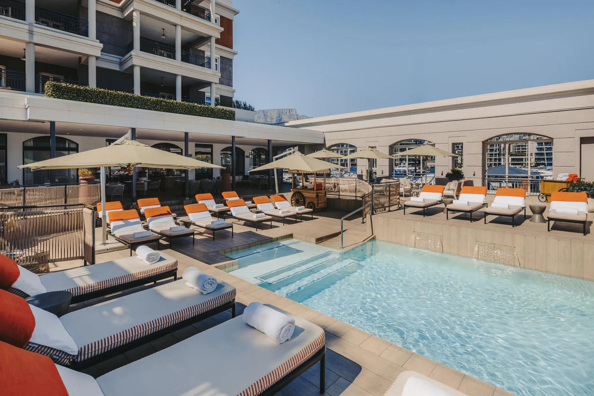 Outdoor Pool at Cape Grace, A Fairmont Managed Hotel, Cape Town, South Africa.