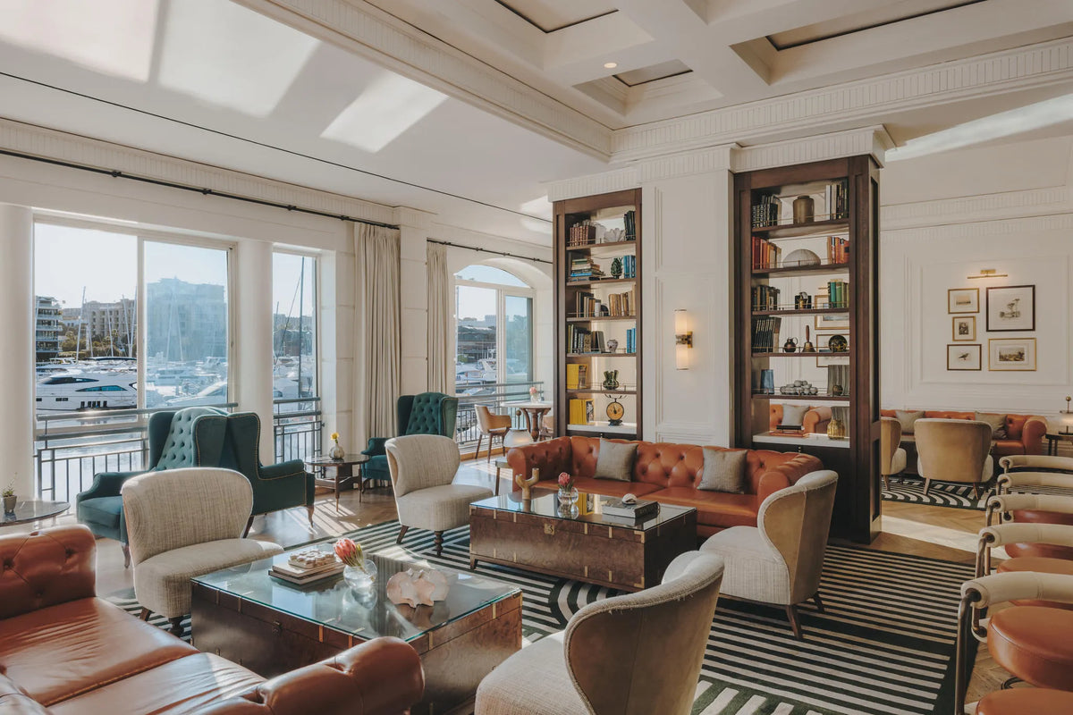 Library Lounge at Cape Grace, A Fairmont Managed Hotel, Cape Town, South Africa.